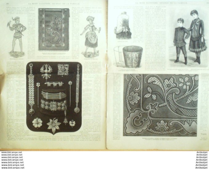 Journal + Patron Mode illustrée  1888 # 50 (with Pattern)