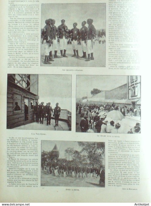 Le Monde illustré 1899 n°2208 Courbevoie (92) Philippines Caloocan Malabar Malobos Italie Côme