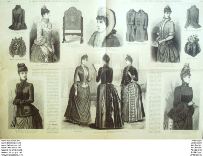 Journal + Patron Mode illustrée  1888 # 50 (with Pattern)