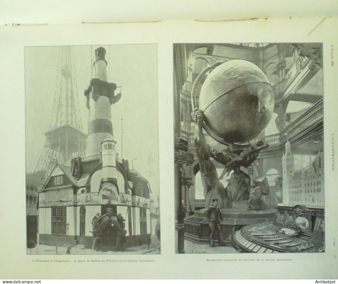 L'illustration 1900 n°2994 New-Yorh Paquebot Bremen en feu Chine Prince Tching Bordeaux (33)