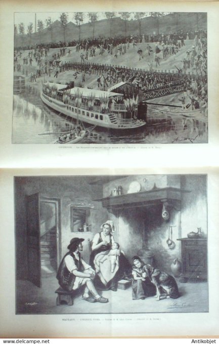 Le Monde illustré 1899 n°2208 Courbevoie (92) Philippines Caloocan Malabar Malobos Italie Côme