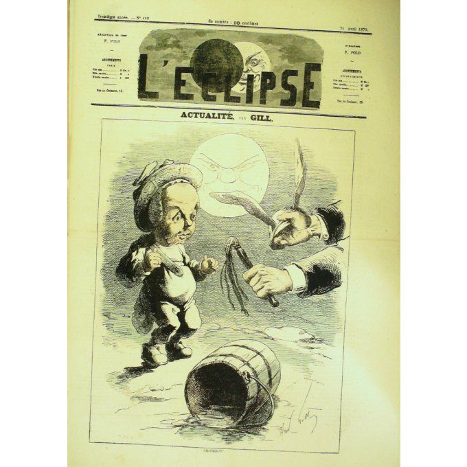 L'Eclipse 1870 n°118 CHOISIR André GILL