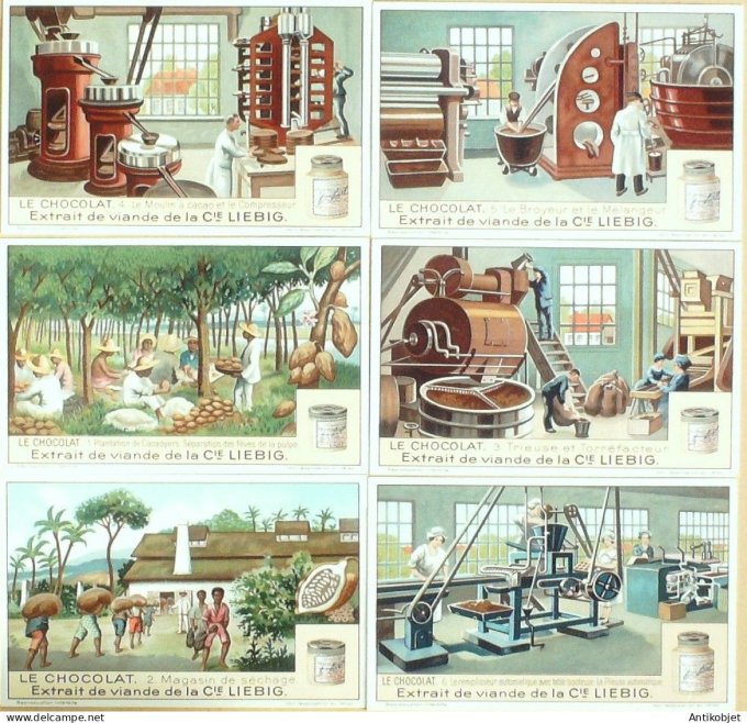 Chromo Liebig Sang 1224 Le Chocolat (1928)