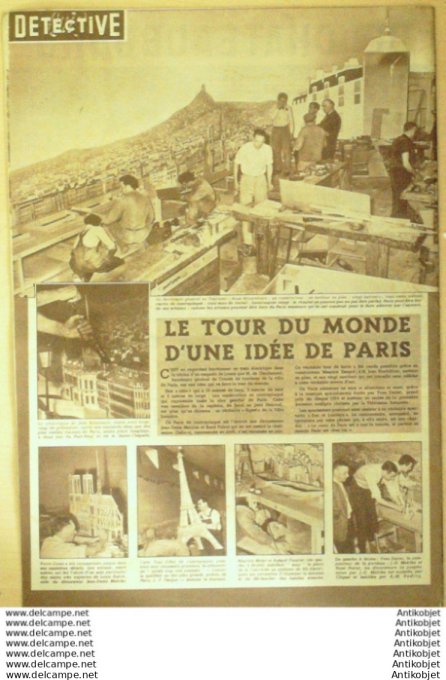 Détective 1954 # 419 Paimpol Meulan Gometz-Le Chatel Langon Champlitte