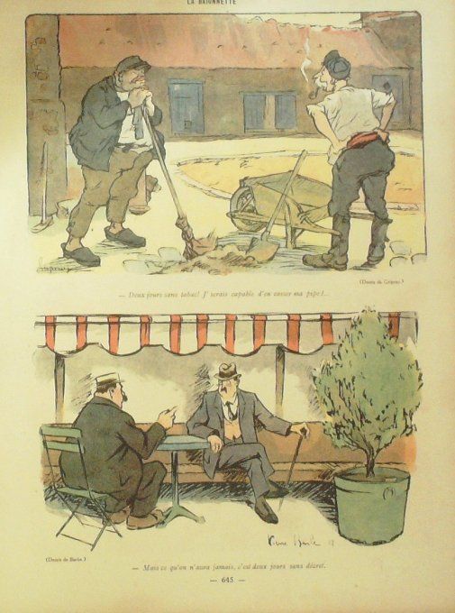 La Baïonnette 1917 n°119 (Deux jours sans marmites) GRIPRAY BARBE GASTYNE MANFREDINI BRANLY