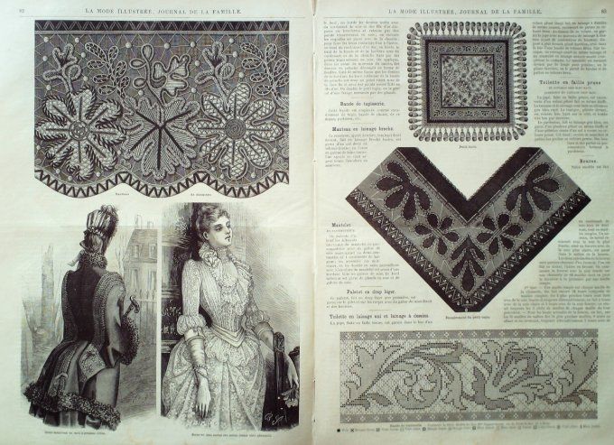 Journal Mode illustrée 1885 # 11 Chapeau gaulois
