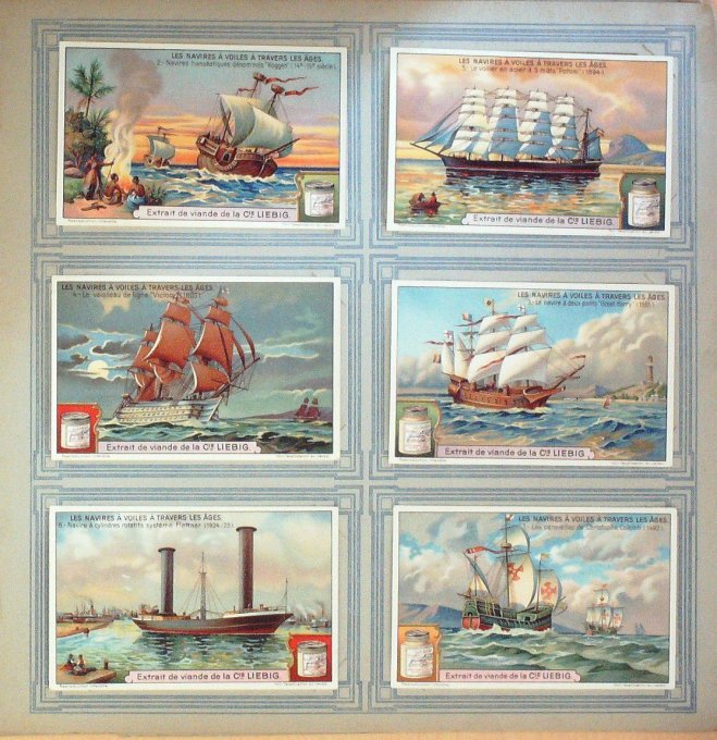 Navires A Voiles A Travers Les Ages 1927