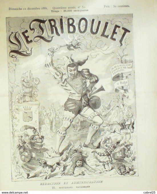 Le Triboulet 1881 n°50 CLOVIS HUGUES MONNET BLASS