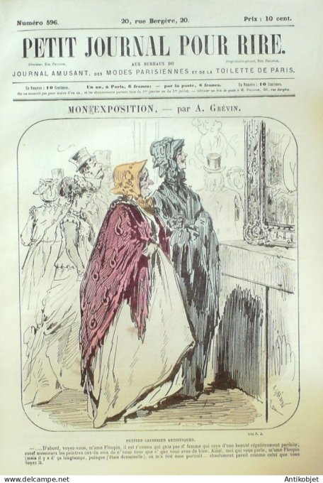 Petit journal pour Rire 1866 # 596 Les plaisirs du dimanche Riou