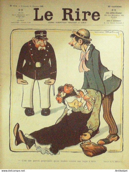 Le Rire 1902-10-11 # 414 Journal humoristique Ed.Originale Ma Normandie