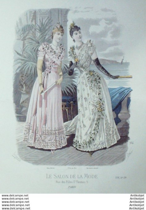 Gravure Mode Salon 1888 #  934 (Old Fashion plate)