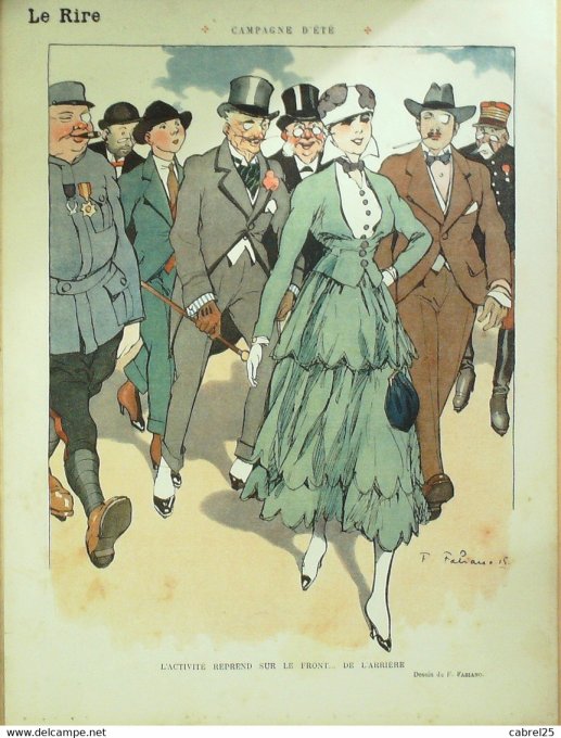 Le Rire Rouge 1915 n°  32 Willette Fabiano Florès Métivet Dharm Reinuemel Sauvayre