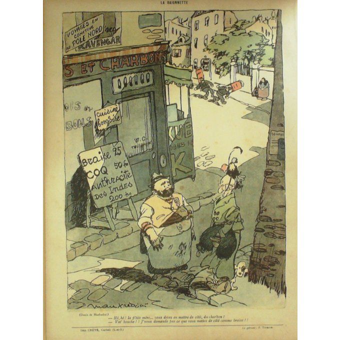 La Baïonnette 1917 n°120 (Au charbon) HARLEY HASS GILES GASTYNE ORDNER MANFREDINI