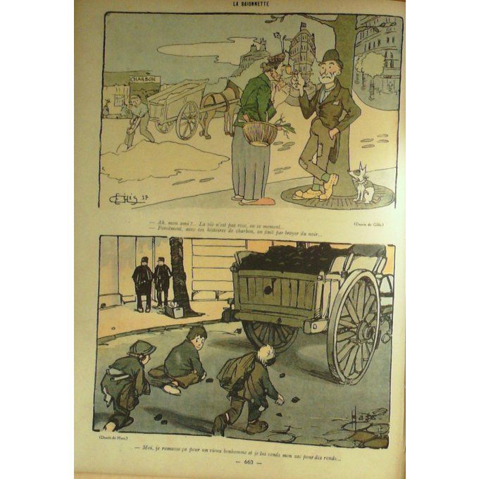 La Baïonnette 1917 n°120 (Au charbon) HARLEY HASS GILES GASTYNE ORDNER MANFREDINI