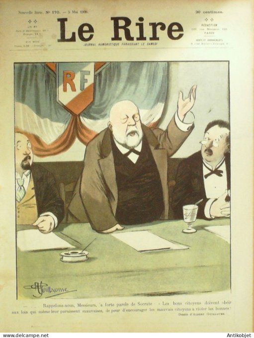 Le Rire 1906-05- 5 # 170 Journal humoristique Ed.Originale Greve des riches