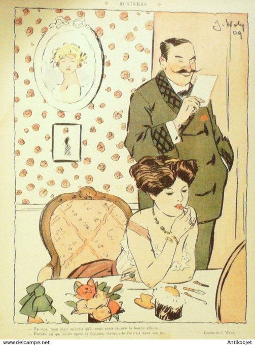Le Rire 1909-05- 8 # 327 Journal humoristique Ed.Originale Animaux feroces