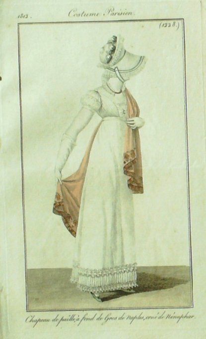 Gravure Mode Costume Parisien 1812 # 1228 (eau forte old Fashion plate