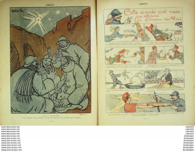 La Baionnette 1916 # 027 (Les Rois) Bofa Weil  Guillaume Kern Touraine