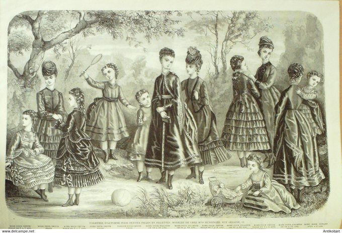La Mode illustrée 1874 15è année complète reliée 51º