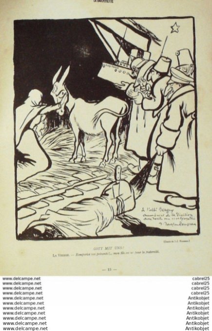 La Baionnette 1916 # 027 (Les Rois) Bofa Weil  Guillaume Kern Touraine