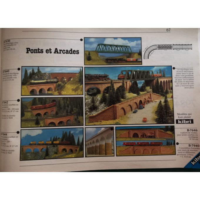Catalogue KIBRI chemins de fer MINIATURE HO GARE 1983-84