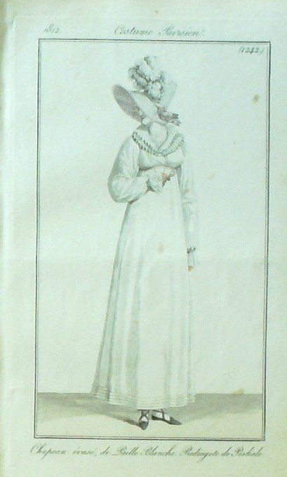 Costume Parisien 1812 # 1242 Redingote de Perkale