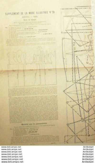 Journal + Patron Mode illustrée  1888 # 28 (with Pattern)