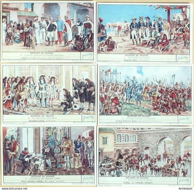 Chromo Liebig Sang 1629 Histoire de France (1955)