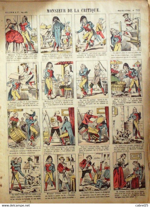 Monsieur  de La Critique (Pellerin d'epinal)