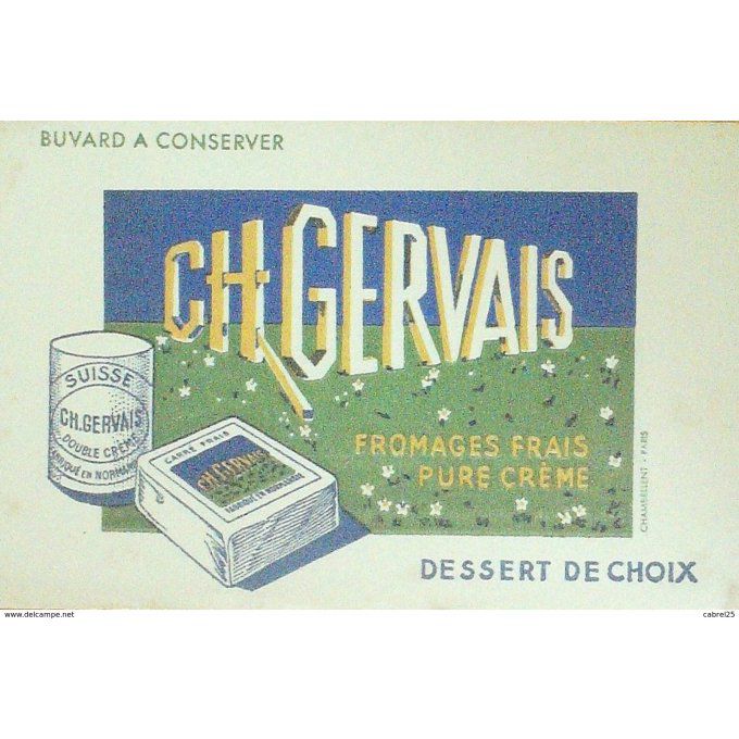 Buvard GERVAIS Fromagerie