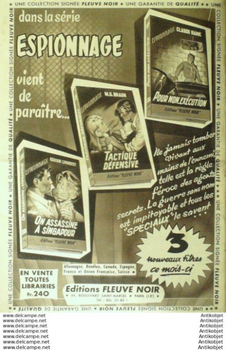 Détective 1958 # 642 Marcq-en-Baroeul Chesny Choisy Lille Yves Montand