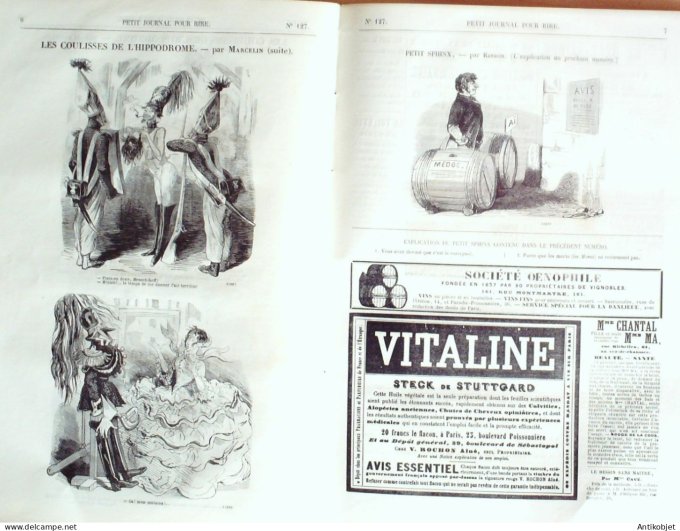 Petit journal pour Rire 1858 # 127 Ces Dames Mailhac