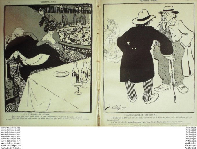 L'Assiette au beurre 1910 # 520 Le Bilan de la Revolution Russe Kladoffdo