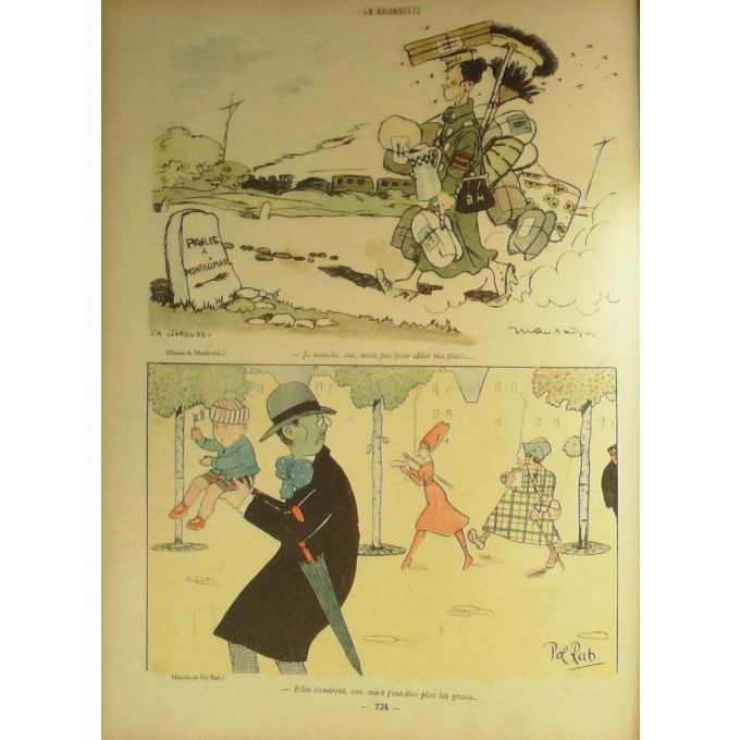 La Baïonnette 1917 n°124 (Elles tiendront) LEONNEC SAUVAGE BRANLY HERVIEL RAB BIRABEAU