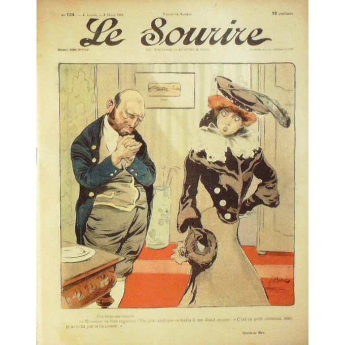 Le Sourire 1902 n°124 BAC JOEL HUARD CADEL BOULOT GLUCK