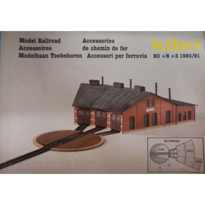 Catalogue KIBRI chemins de fer MINIATURE HO GARE TUNNELS 1990-91