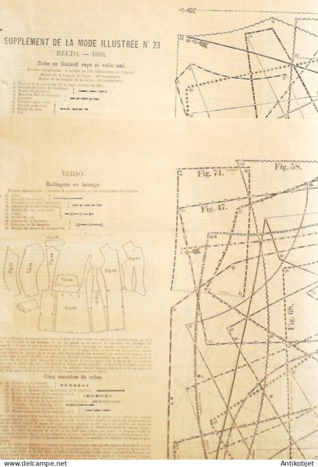 Journal + Patron Mode illustrée  1889 # 23 (with Pattern)