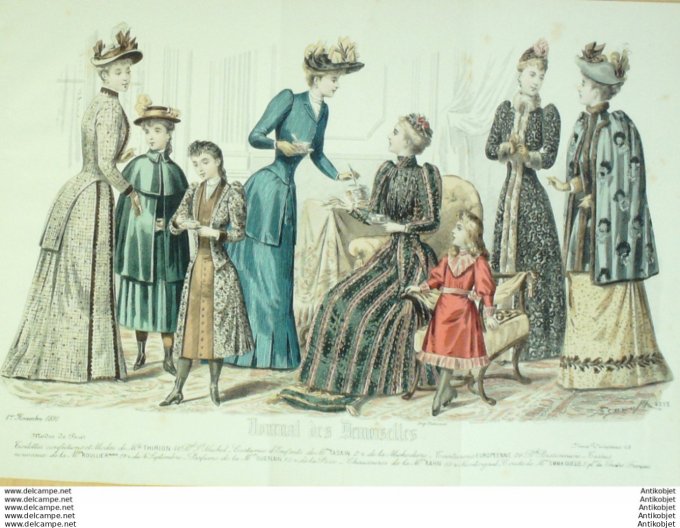 Journal de Demoiselles 1891 # 4858 (Maison Thirion) Gd format