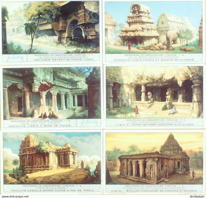 Chromo Liebig Sang 1243 Temples hindous (1930)