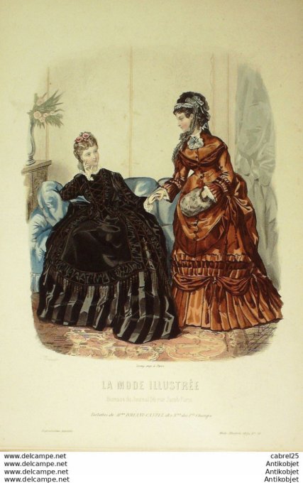 Gravure de mode Gazette de Famille 1899 n°46