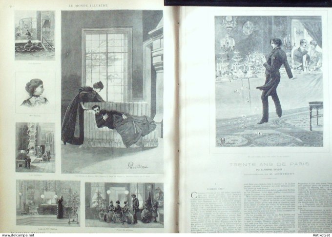 Le Monde illustré 1885 n°1500 Serbie Pirot Sapho Bouley Député (56)