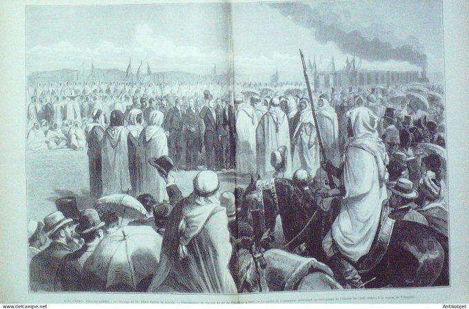 Le Monde illustré 1879 n°1160 Algérie Biskra Constantine Telergma Sétif