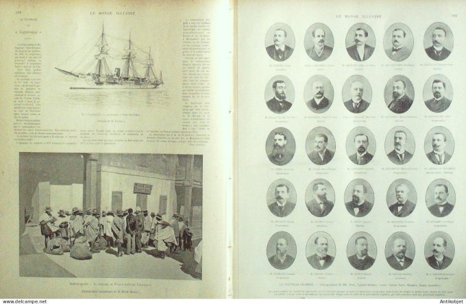 Le Monde illustré 1898 n°2161 Tchad Djibouti Haïti Philippines Manille Pierrefitte (95)