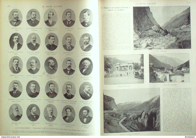 Le Monde illustré 1898 n°2161 Tchad Djibouti Haïti Philippines Manille Pierrefitte (95)