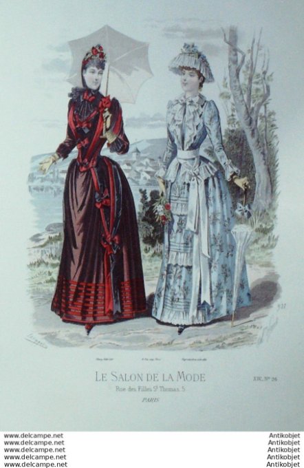Gravure Mode Salon 1888 #  931 (Old Fashion plate)