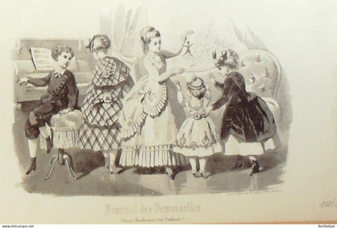 Journal de Demoiselles 1868 # 12b Costumes enfants
