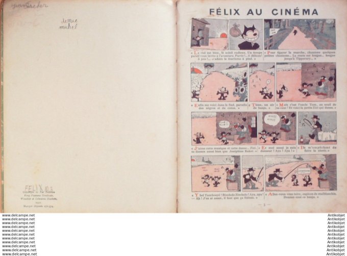 Felix le chat au cinema Hachette Sullivan 1932 Eo