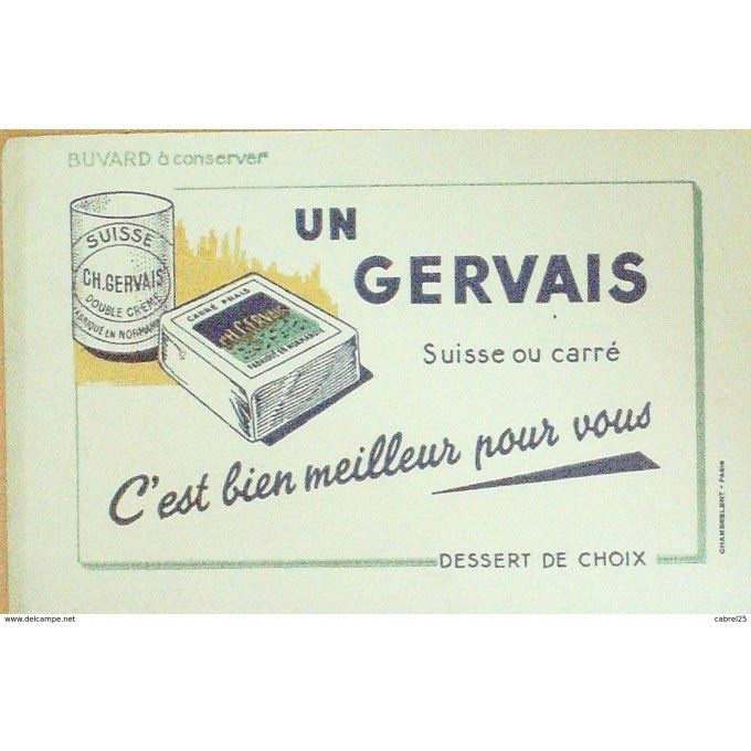 Buvard GERVAIS Fromagerie