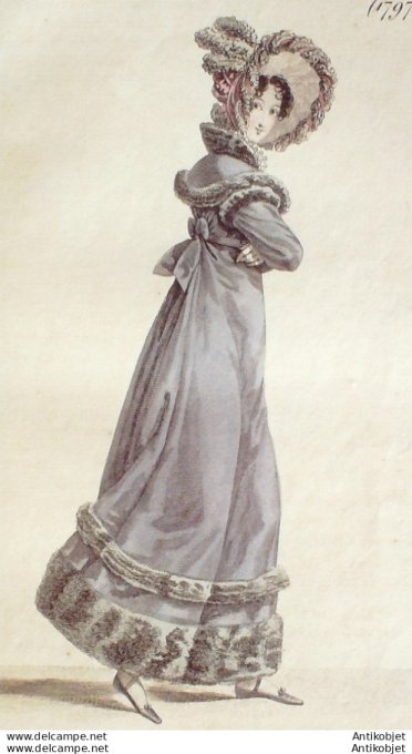 Costume Parisien 1819 # 1797 Robe de mérinos