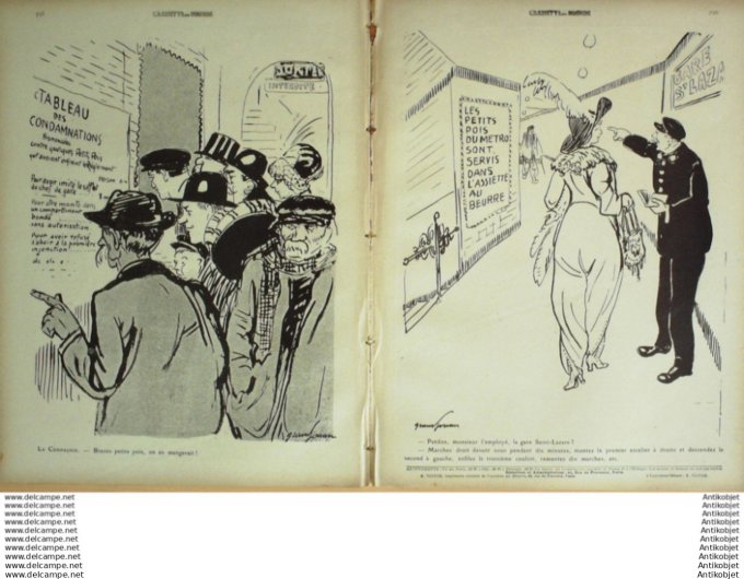 L'Assiette au beurre 1910 # 518 Les petits hord du Metro Grandjouan